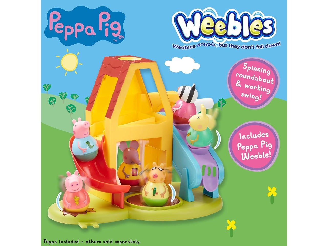 Peppa pig weebles wind & wobble playhouse $