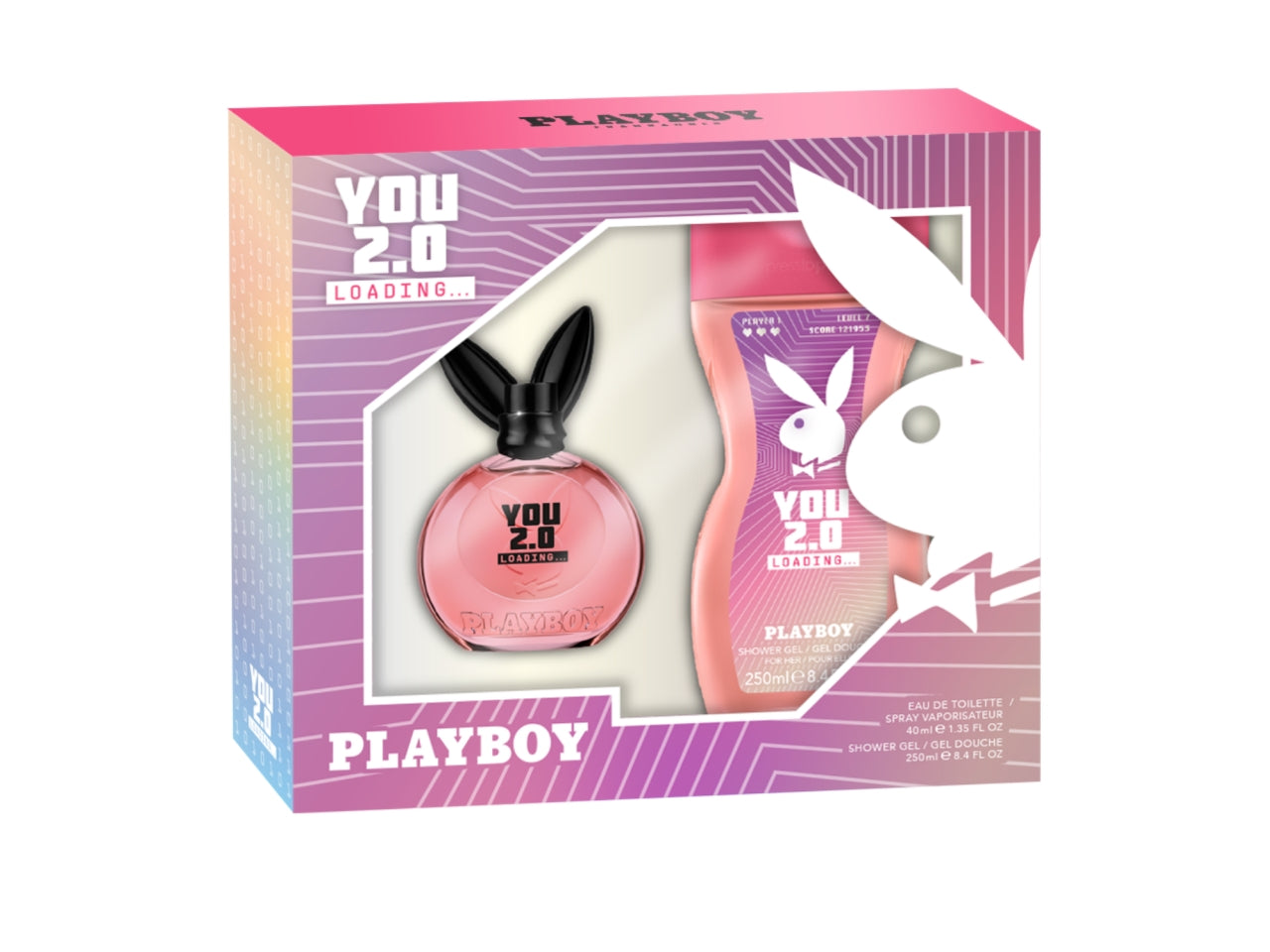 Playboy you 2.0 woman: edt 40 ml + shower gel 250 ml