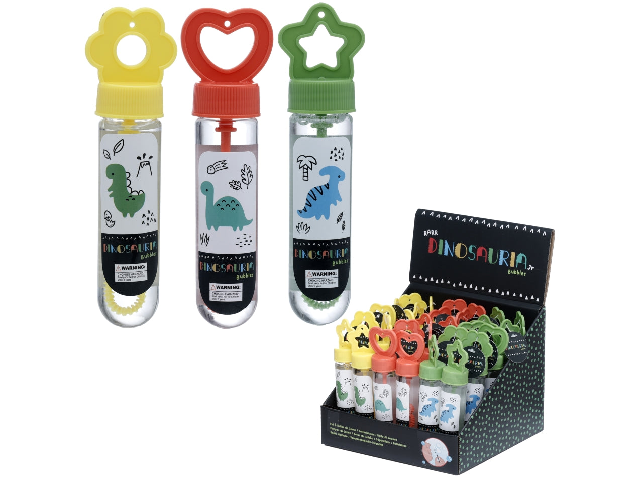 Bolle di sapone dinosauri