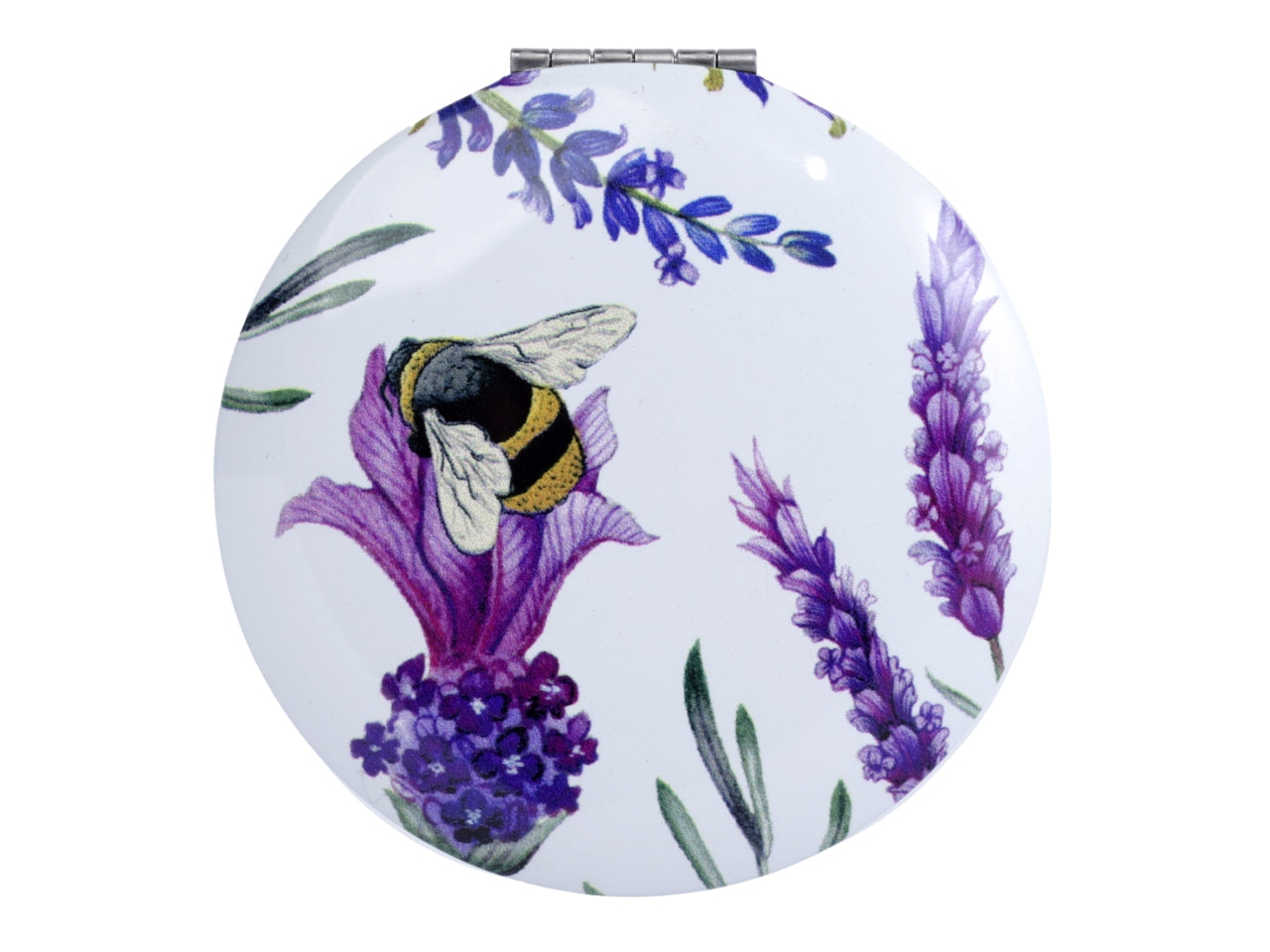 Specchietto da borsa con decoro api d.6,5cm