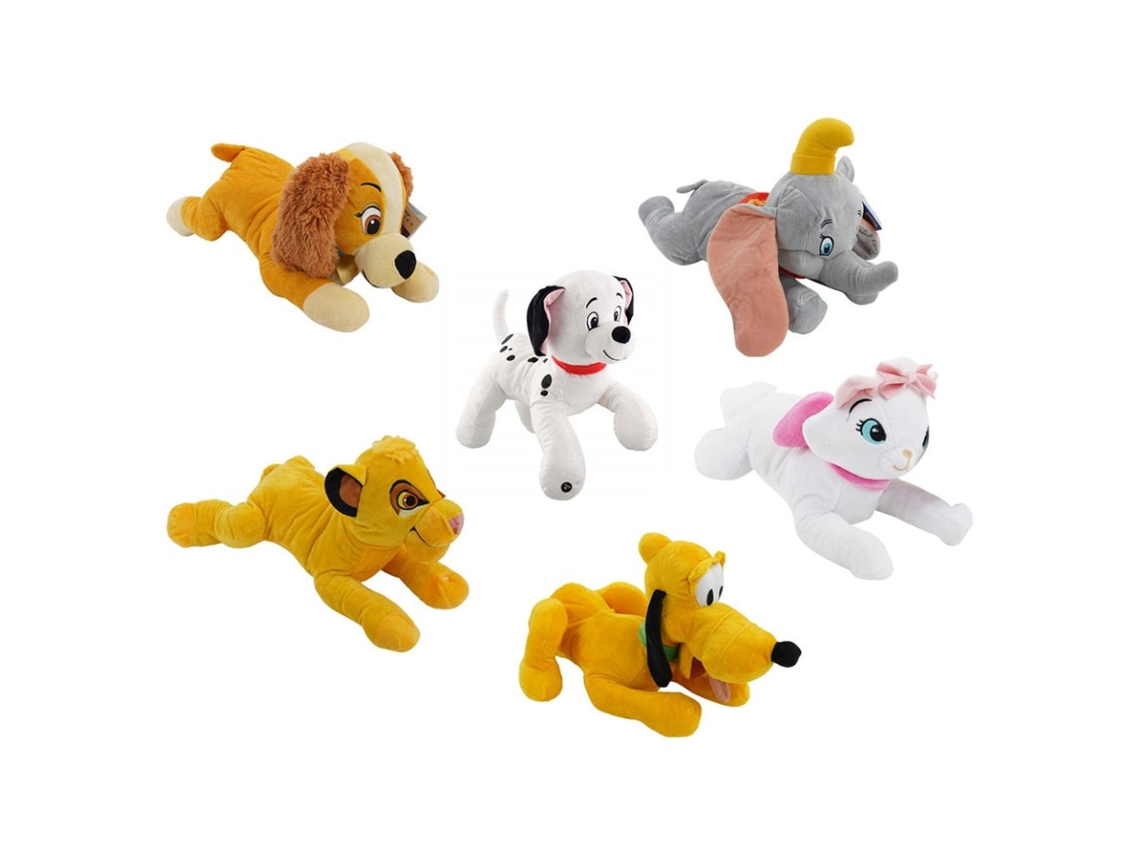 Peluche disney 30cm lying soft toy con suoni
