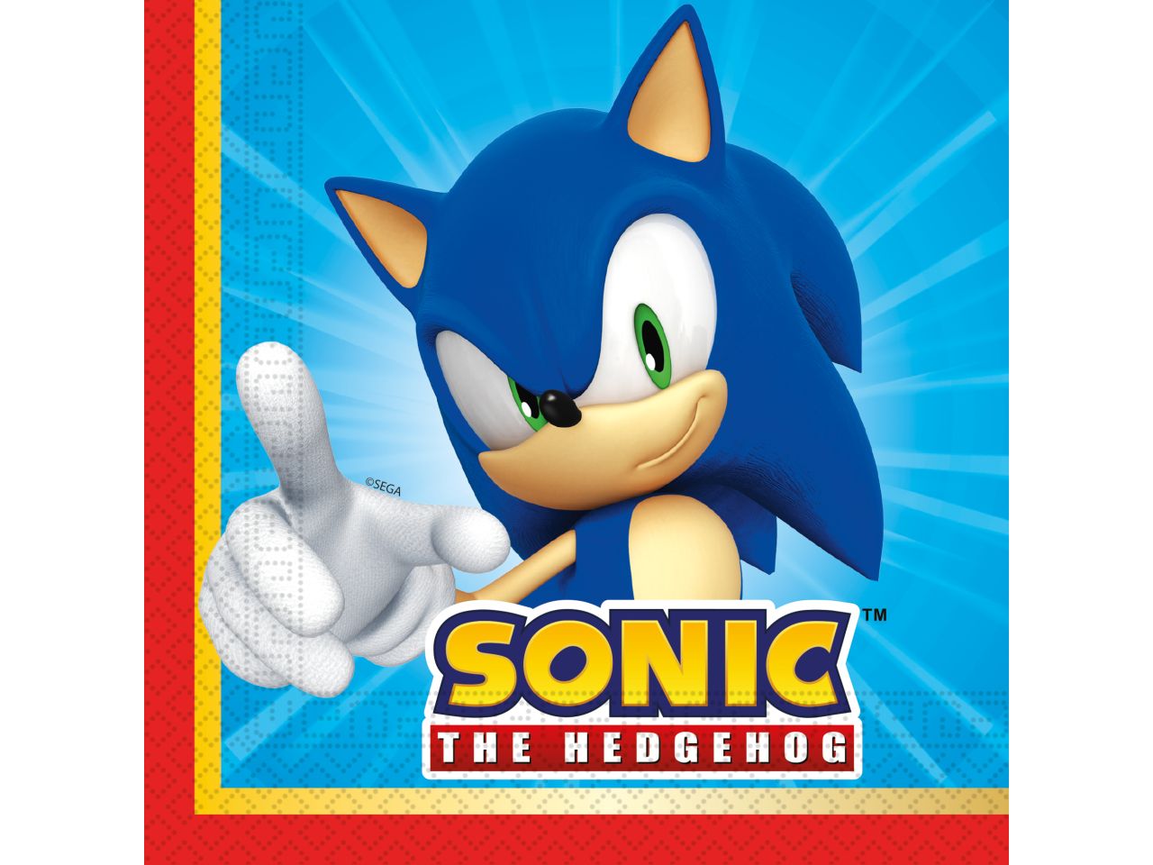Tovaglioli di carta sonic misura 33x33cm - la confezione comprende 20 tovaglioli