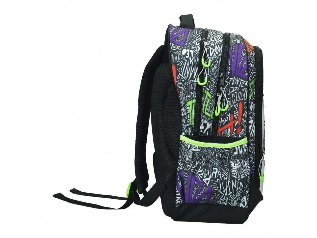 Turtles ninja zaino scuola con tre cerniere
