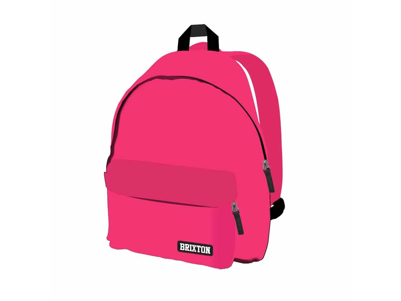Zaino americano in poliestere fucsia a 2 scomparti 41x30x17 cm - Dimagraf