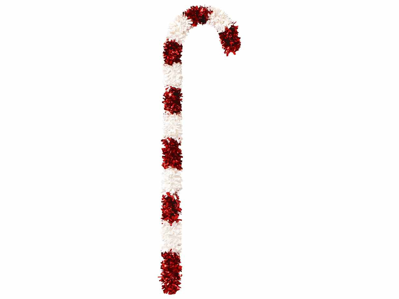 Pendente candy cane 124x42x15cm rosso e bianco