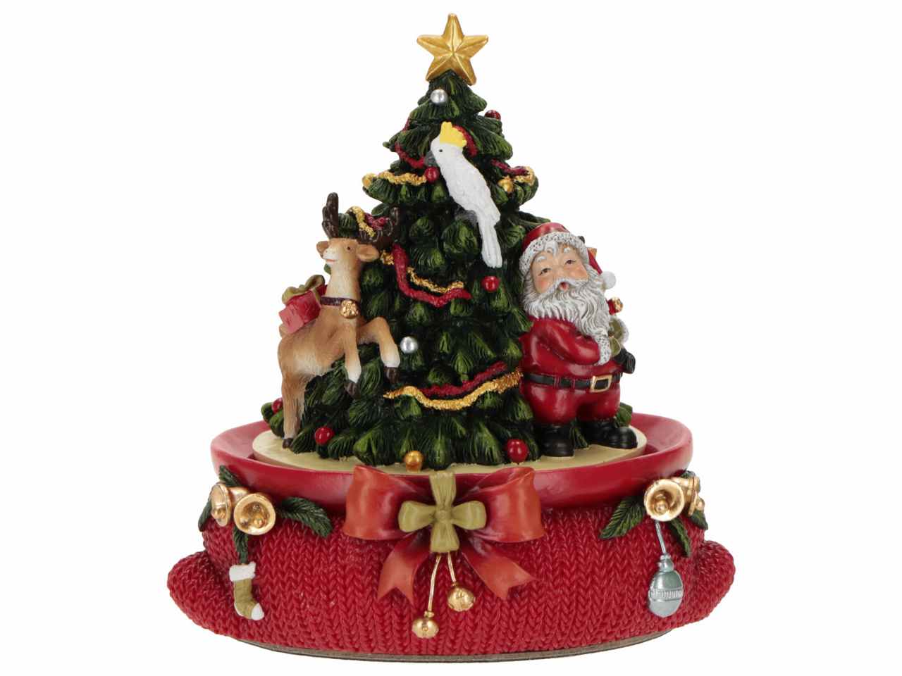 Albero di natale 13x12x15cm con musica