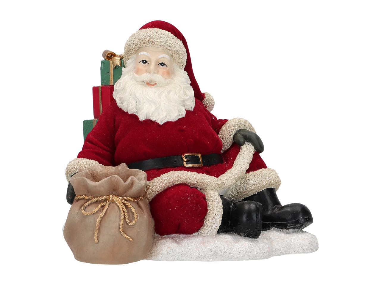 Babbo natale seduto 22,5x18x19cm