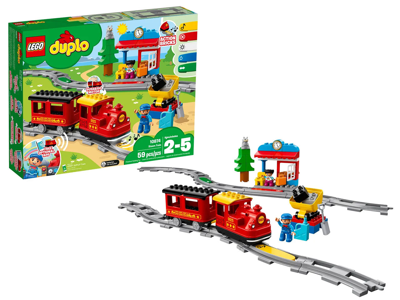 Lego duplo town treno a vapore 10874