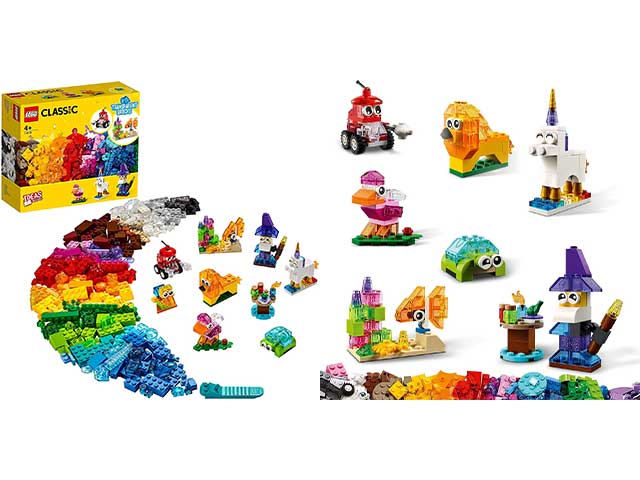 Lego Classic Mattoncini Trasparenti Creativi 11013 Animali