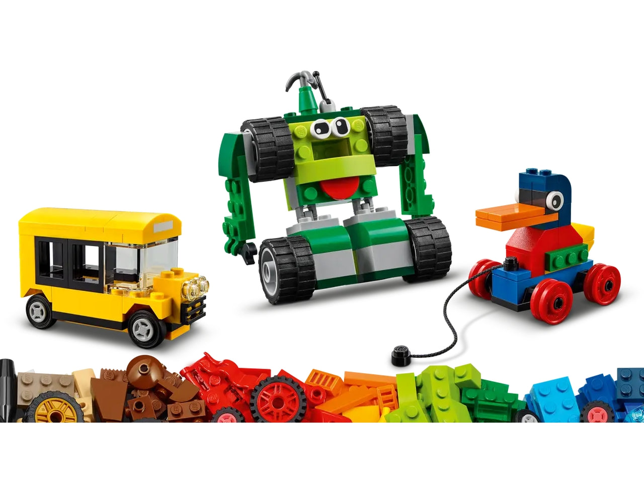 Lego classic mattoncini e ruote 11014
