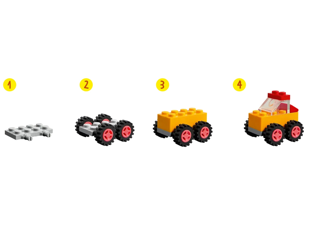 Lego classic mattoncini e ruote 11014