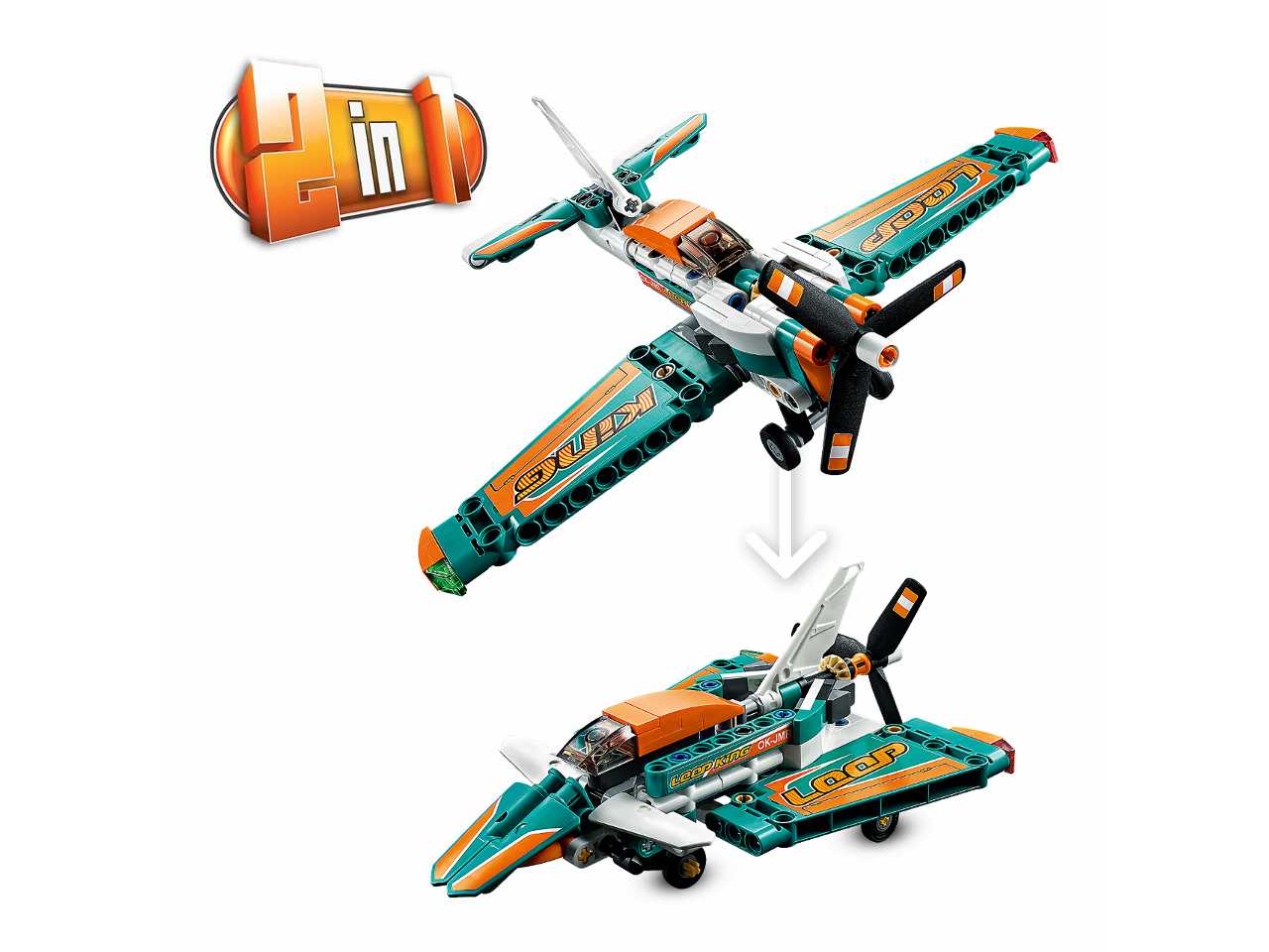 Lego technic aereo da competizione.