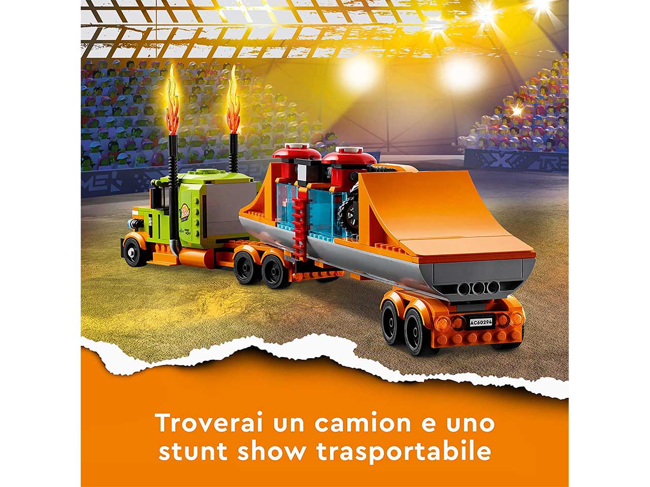 Lego city truck dello stunt show 60294