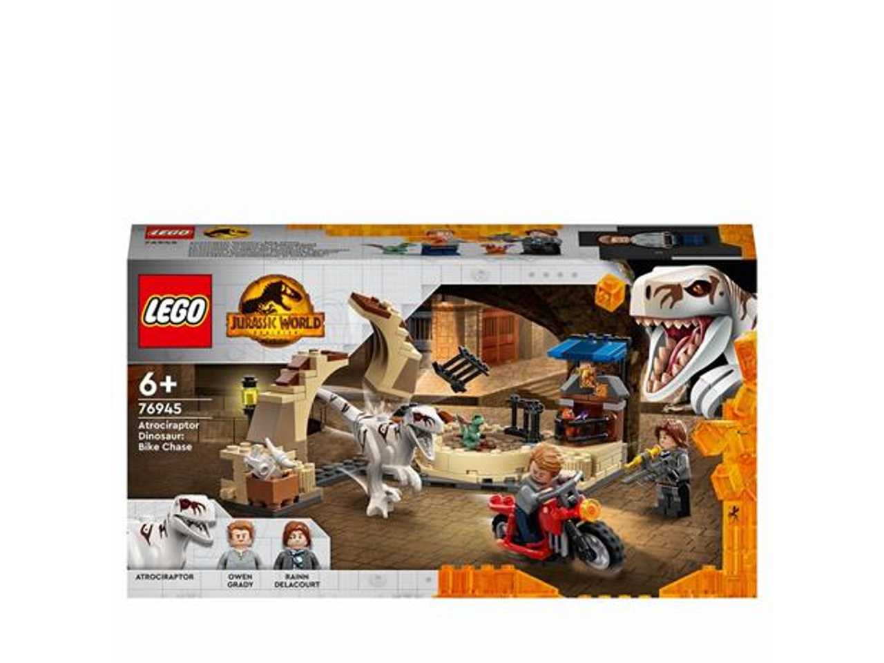 Lego atrociraptor: inseguimento sulla moto.