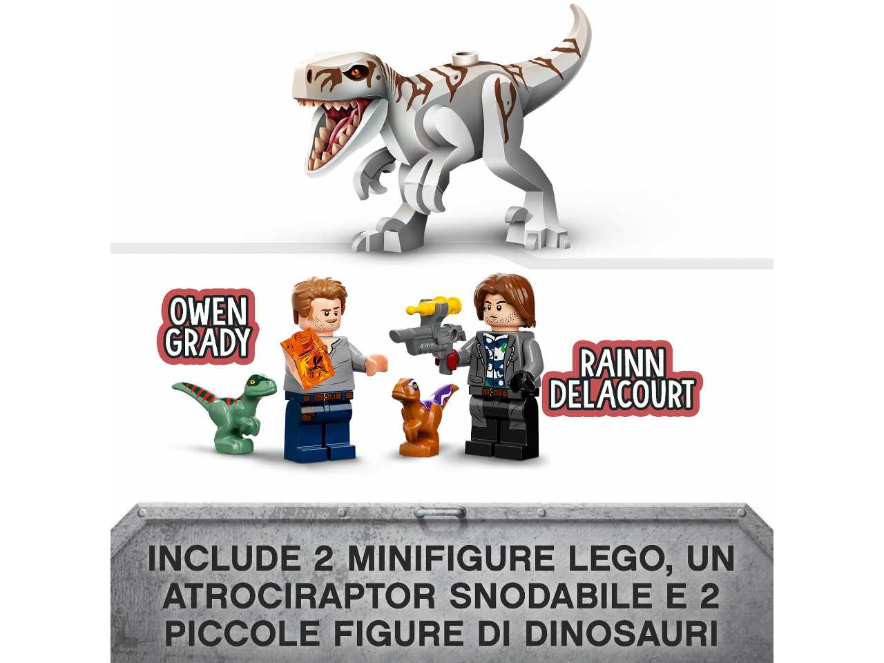 Lego atrociraptor: inseguimento sulla moto.