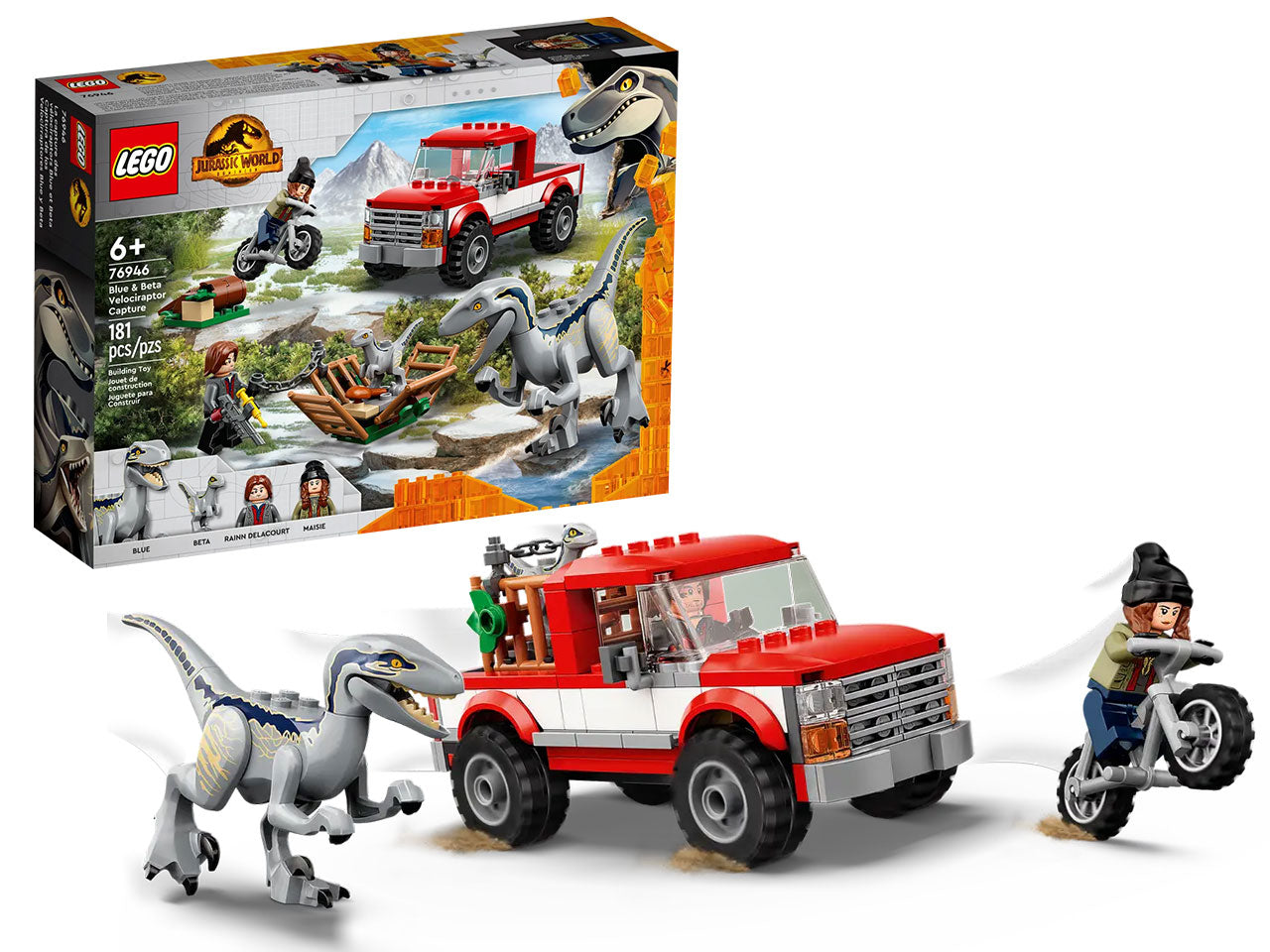 Lego la cattura dei velociraptor blue e beta.