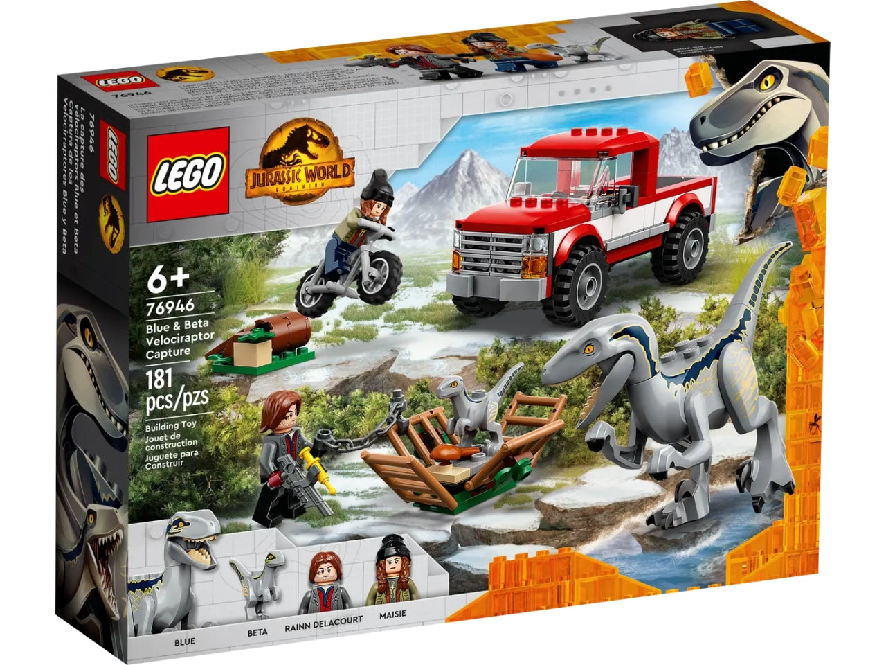 Lego la cattura dei velociraptor blue e beta.