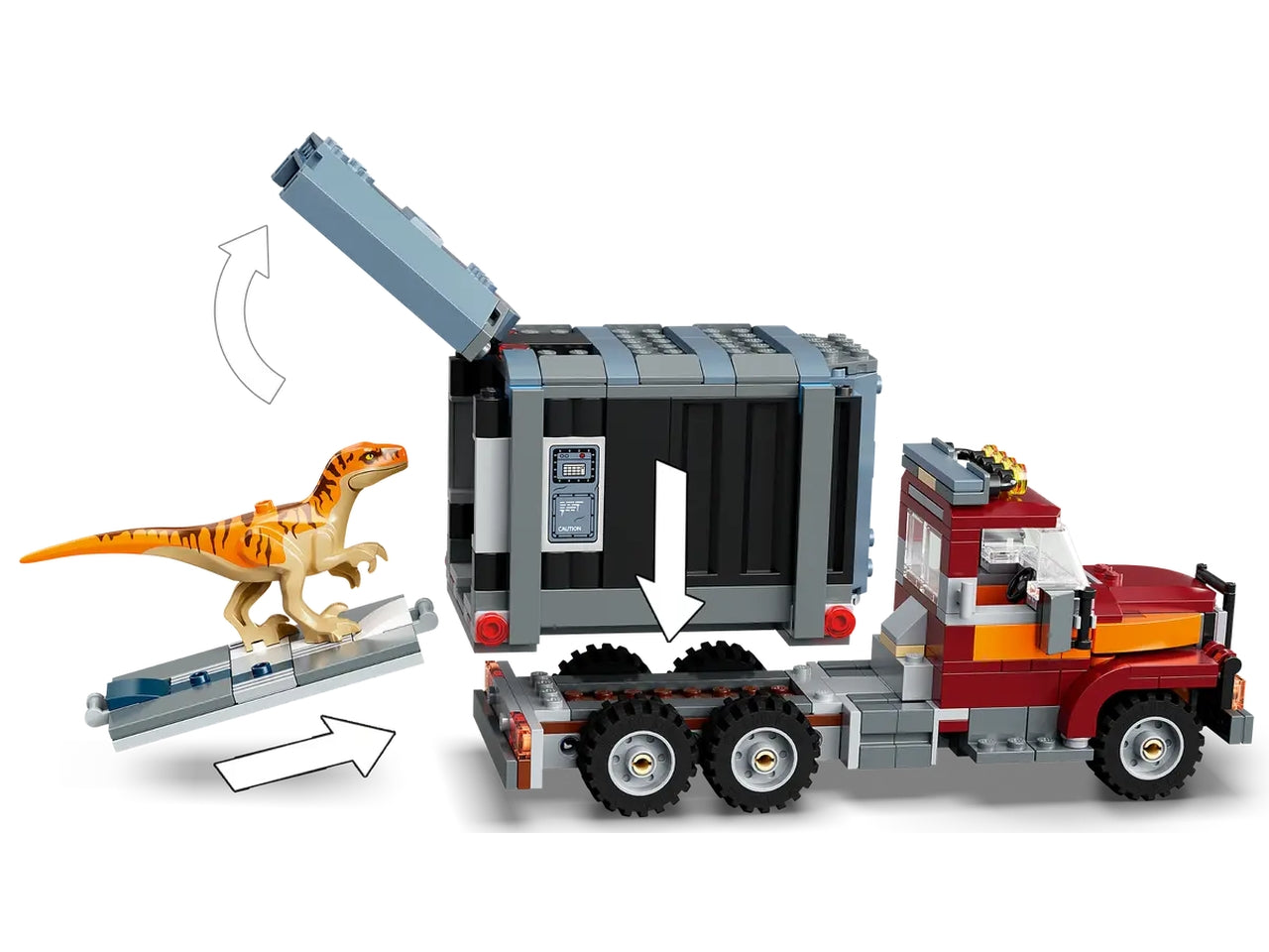 Lego la fuga del t. rex e dellatrociraptor.