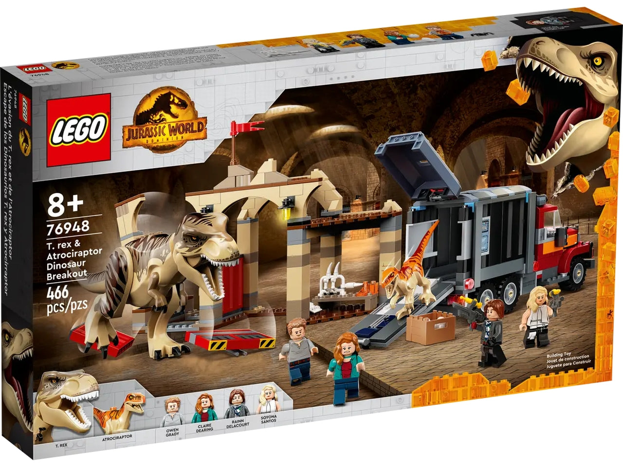 Lego la fuga del t. rex e dellatrociraptor.