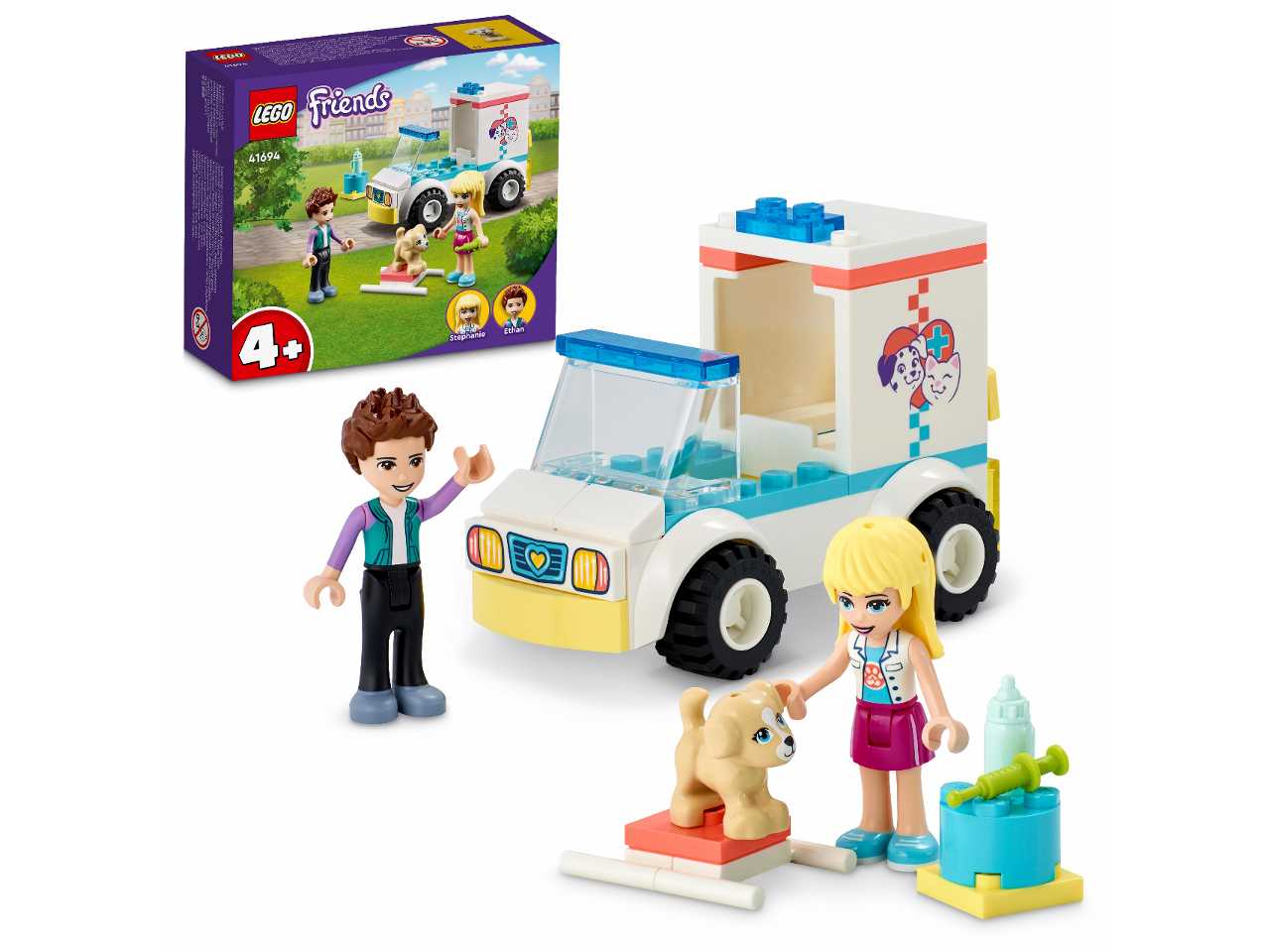 Lego ambulanza della clinica veterinaria.