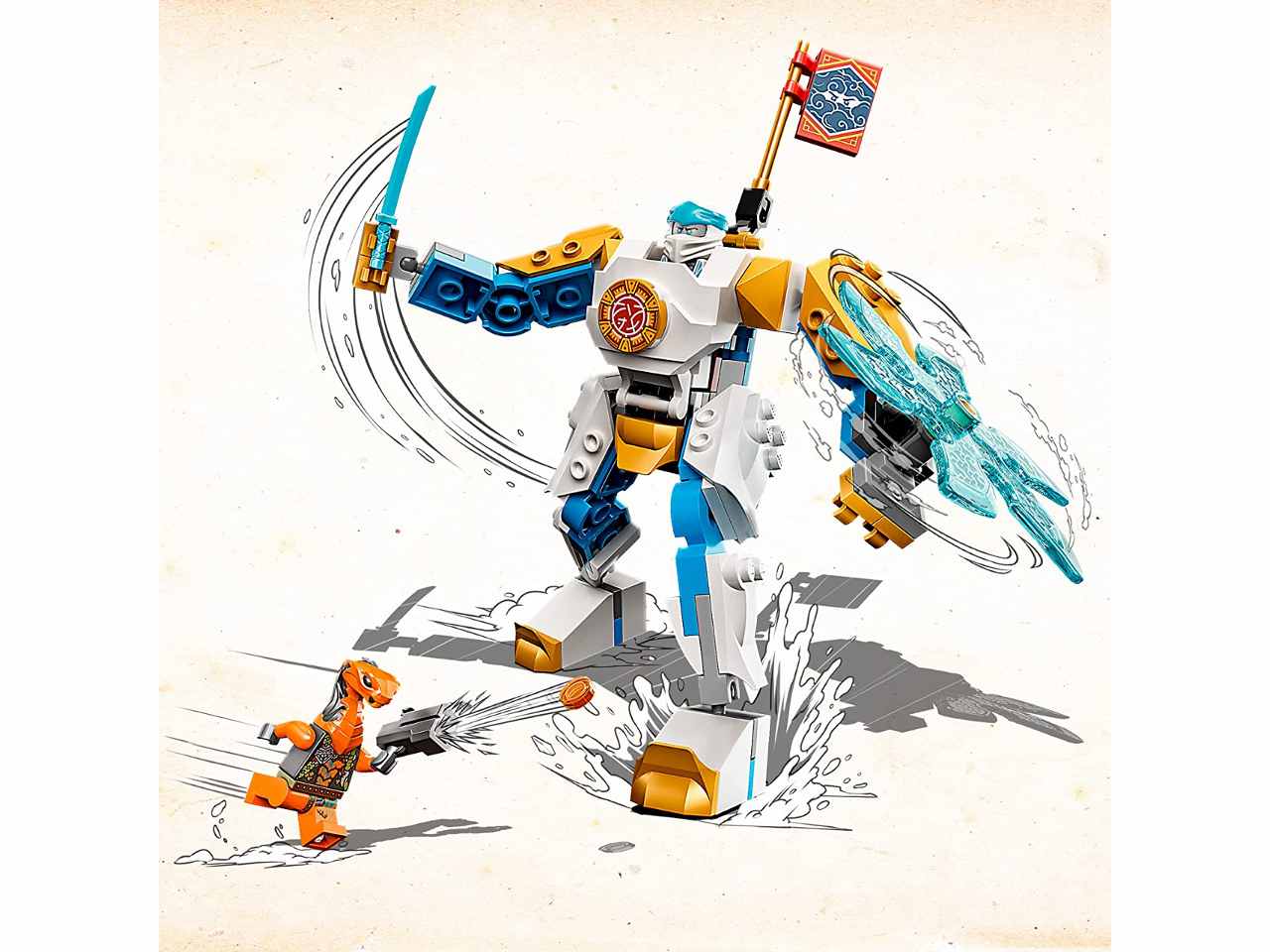 Lego ninjago mech potenz.di zane 71761
