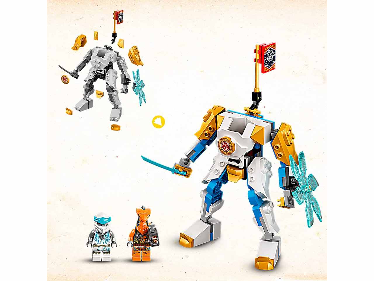 Lego ninjago mech potenz.di zane 71761