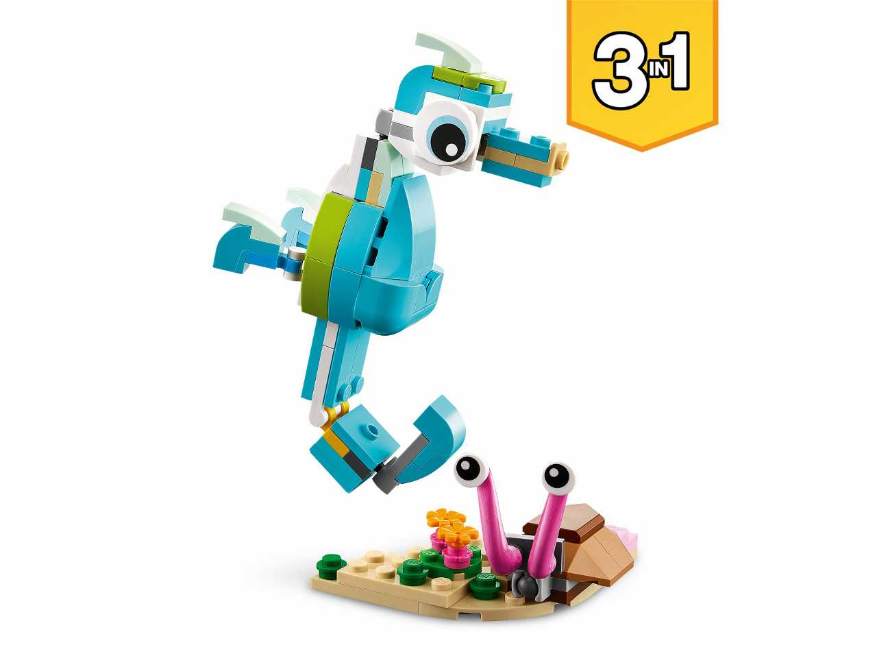 Lego delfino e tartaruga.