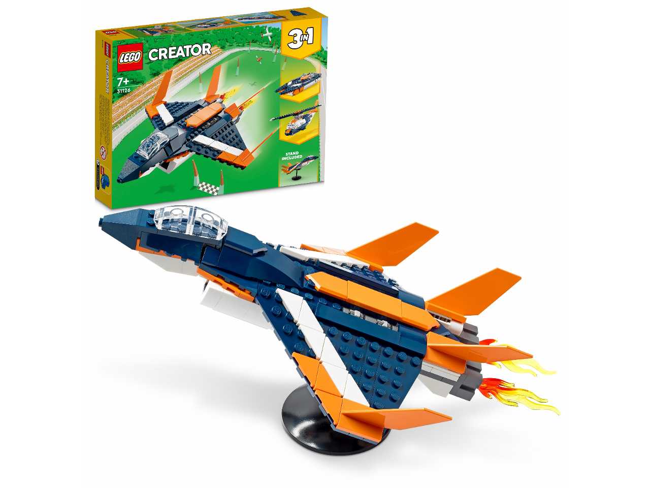 Lego Creator 3 in 1 Jet Supersonico 31126