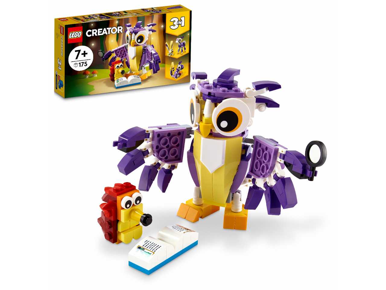 Lego Creator 3 in 1 Creature della Foresta Fantasy 31125