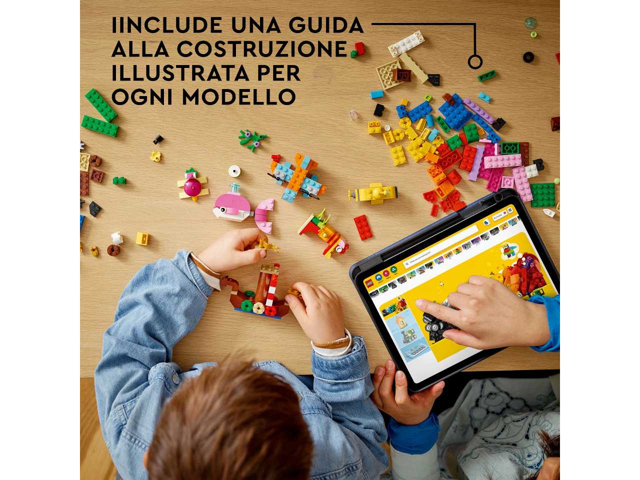 Lego divertimento creativo sulloceano.