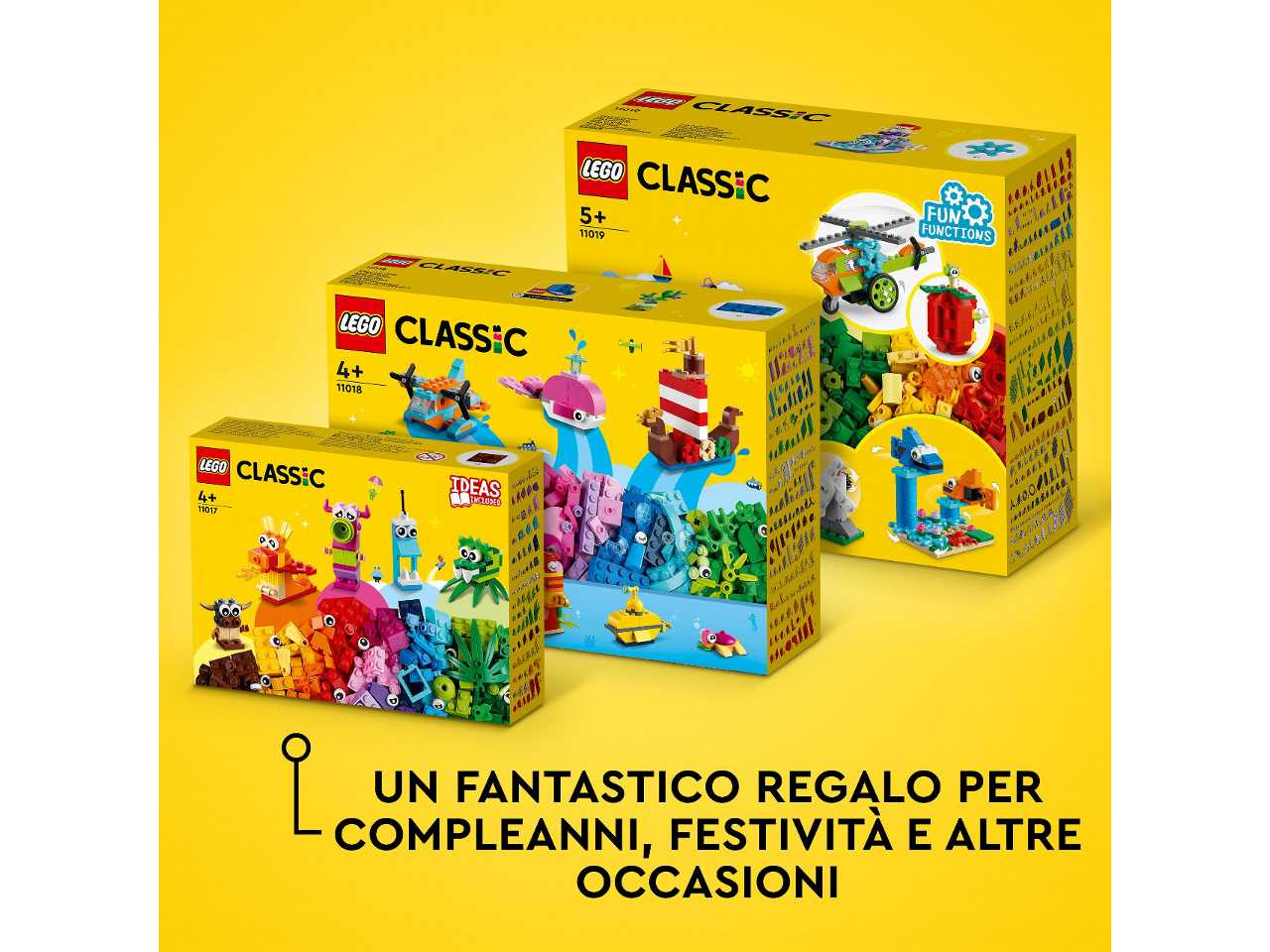 Lego divertimento creativo sulloceano.