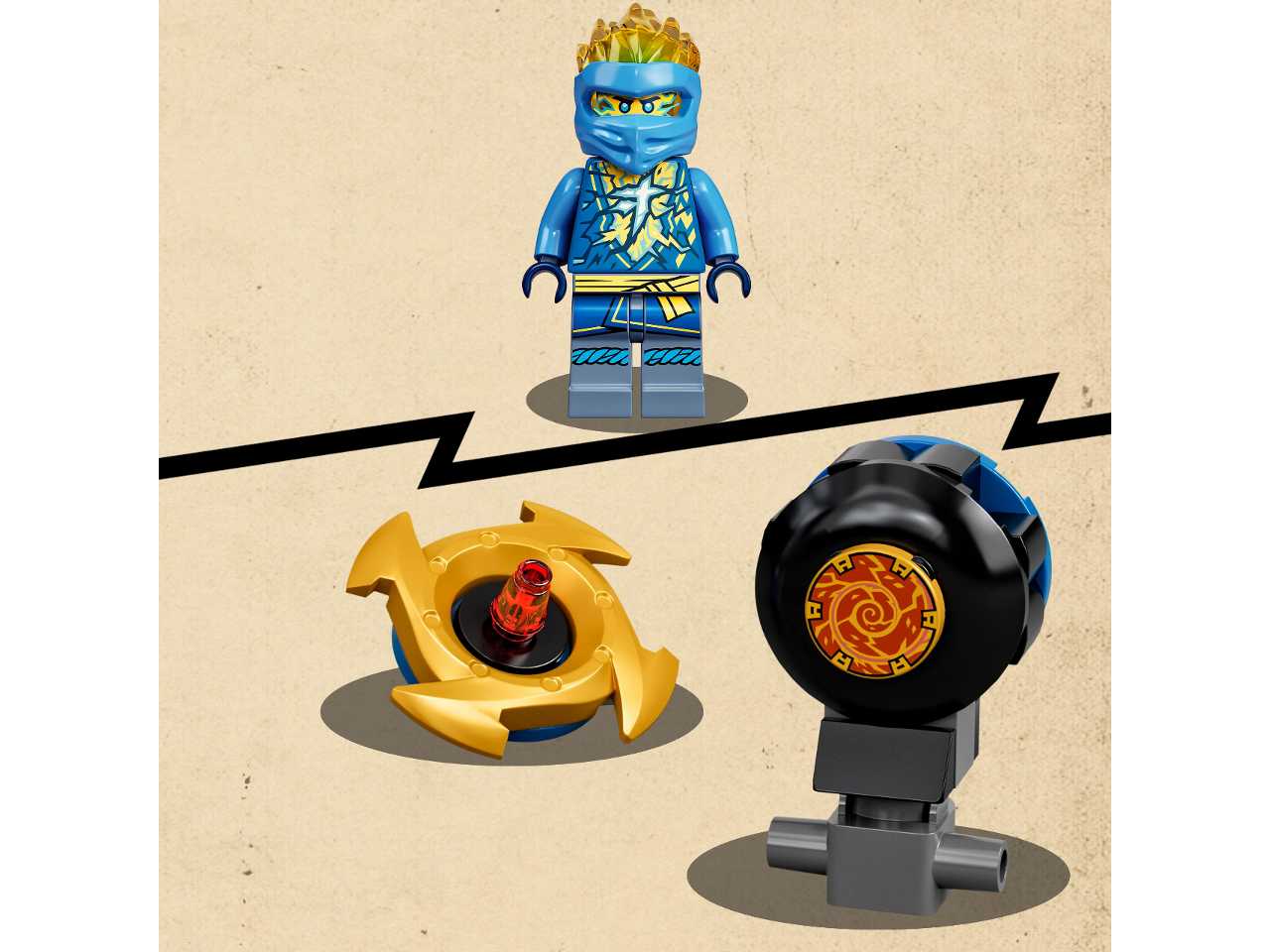 Lego addestramento ninja di spinjitzu con jay.