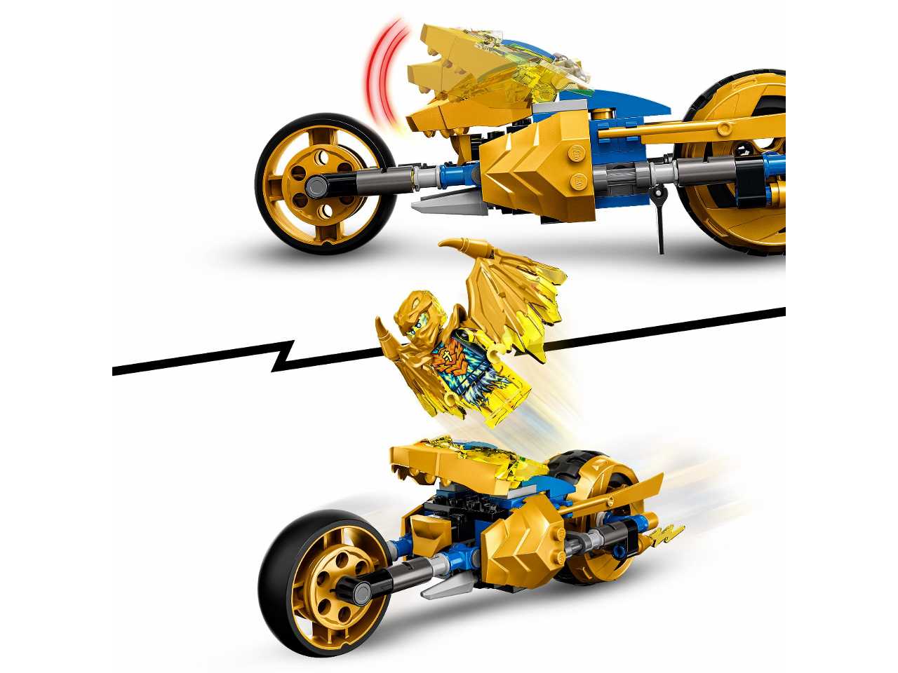 Lego ninjago moto drago doro di jay 71768