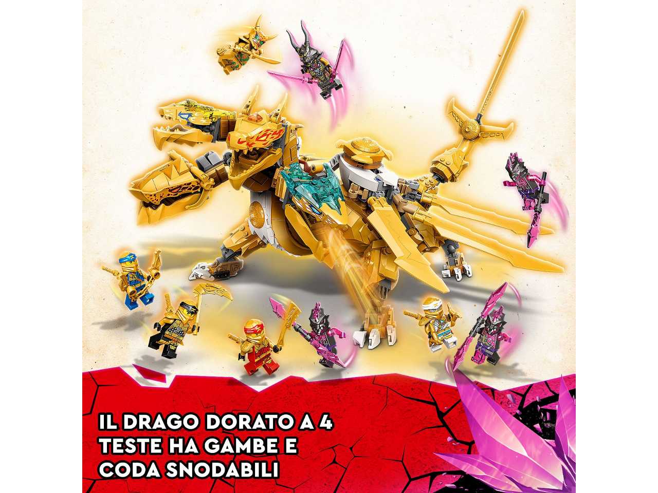 Lego ninjago drago doro di lloyd 71774$