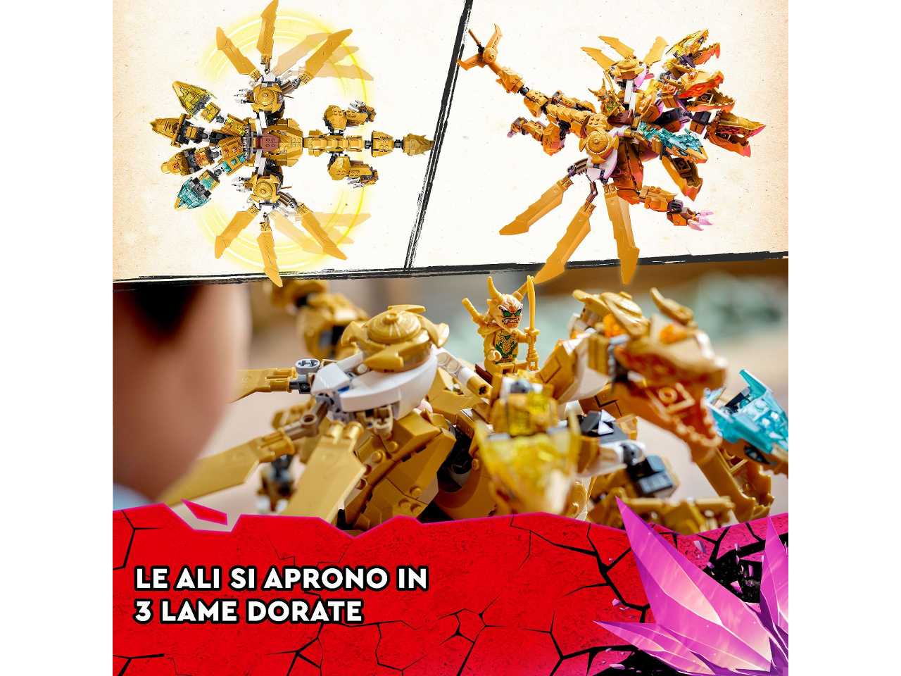 Lego ninjago drago doro di lloyd 71774$