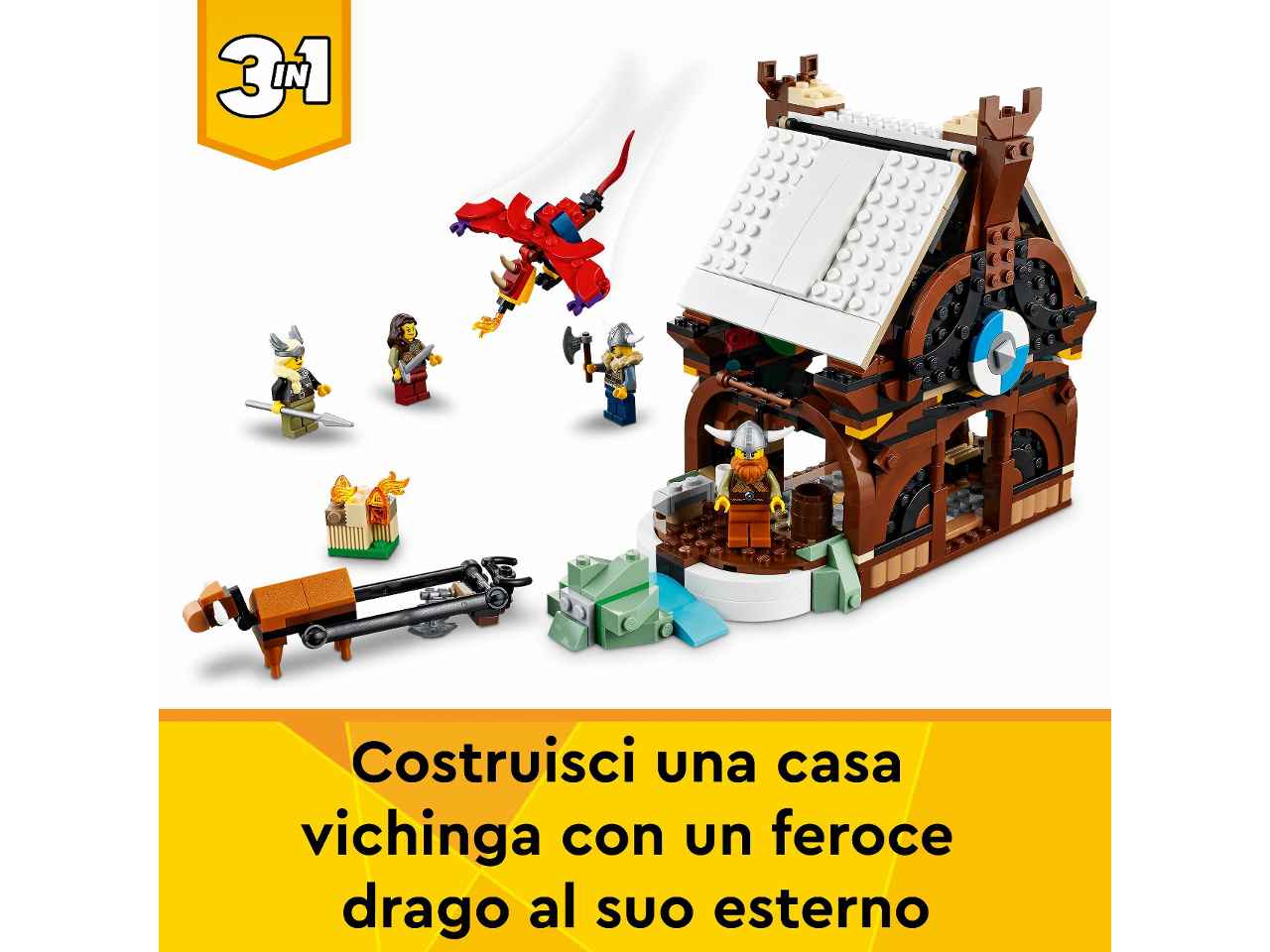 Lego creator nave vichinga e jrm.31132