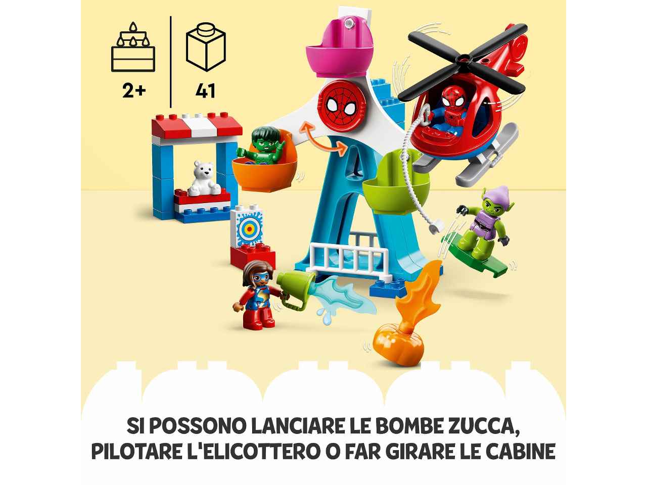 Lego duplo spiderman:avv.al luna park 10963