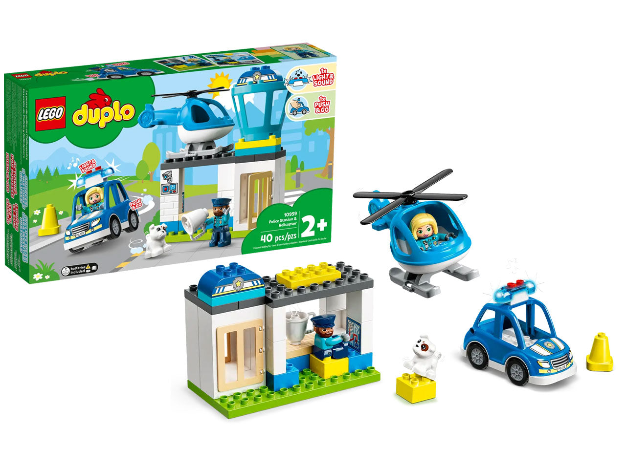 Lego Duplo Stazione Di Polizia ed Elicottero 10959