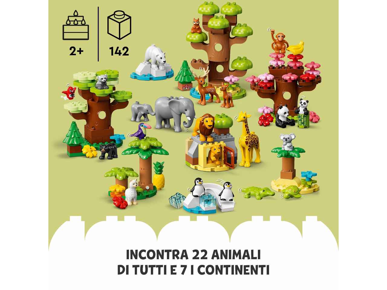Lego Duplo Animali del Mondo 10975
