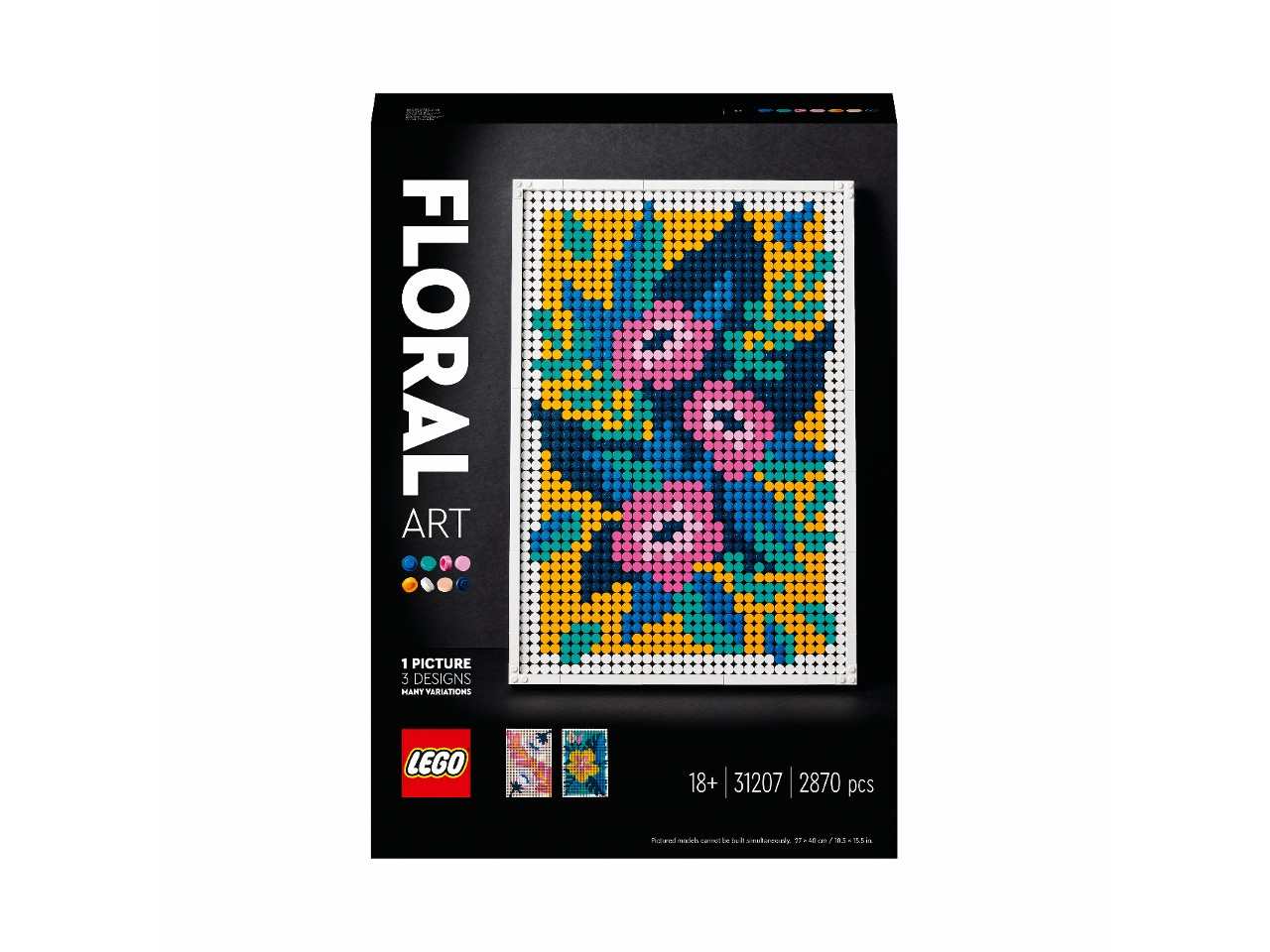 Lego art motivi floreali