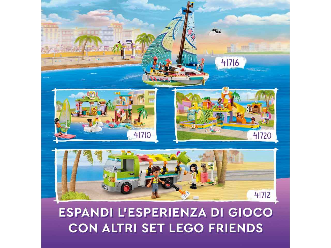 Lego friends lavv.in barca a vela41716