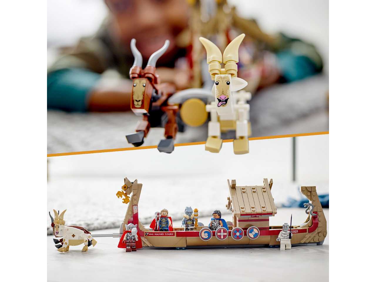 Lego drakkar di thor.