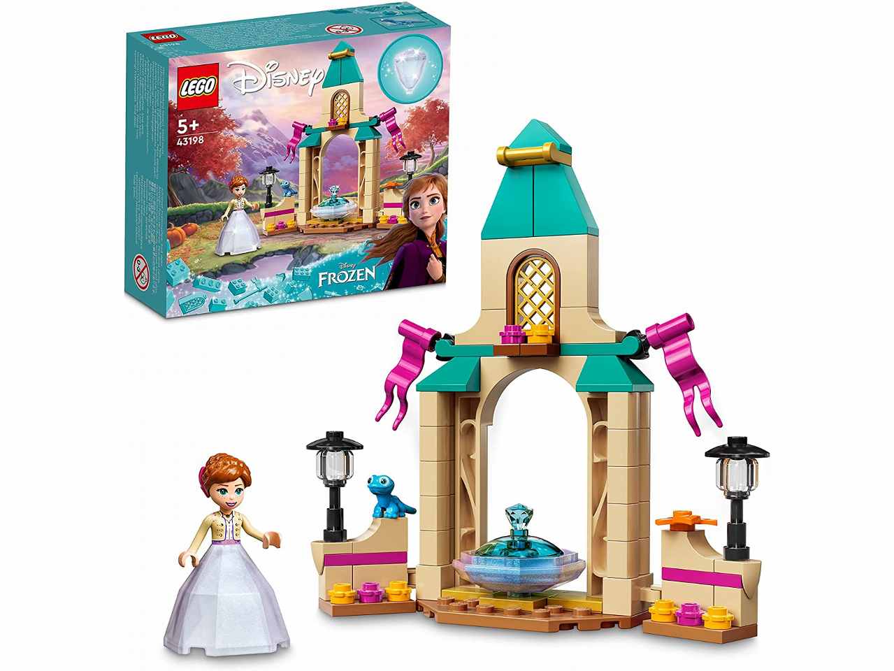 Lego disney princess il cortile del castello di anna
