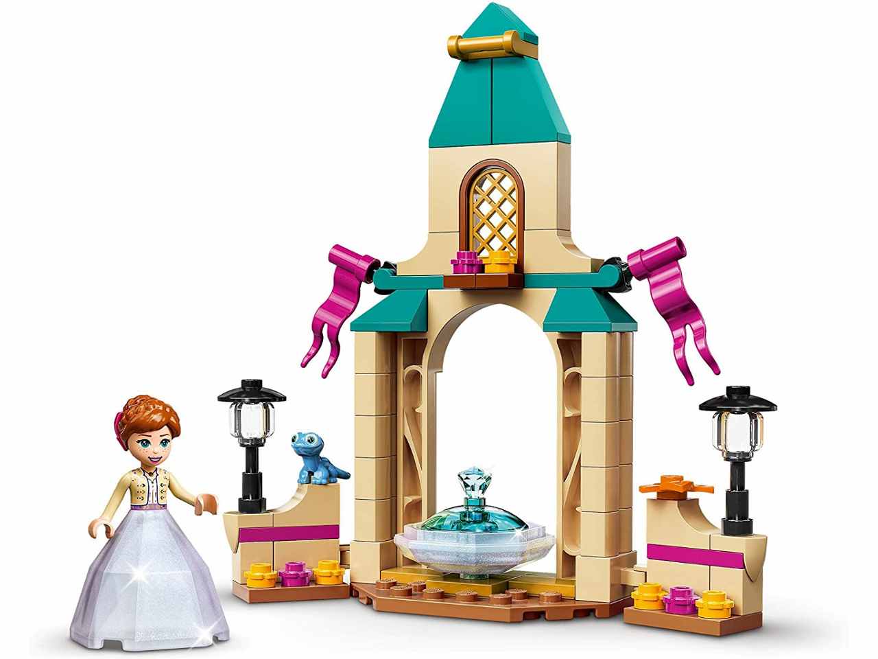 Lego disney princess il cortile del castello di anna
