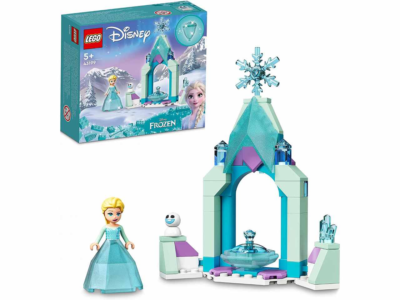 Lego disney princess il cortile del castello di elsa
