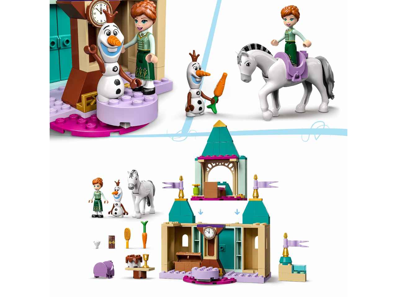 Lego princess div.al castello di anna 43204