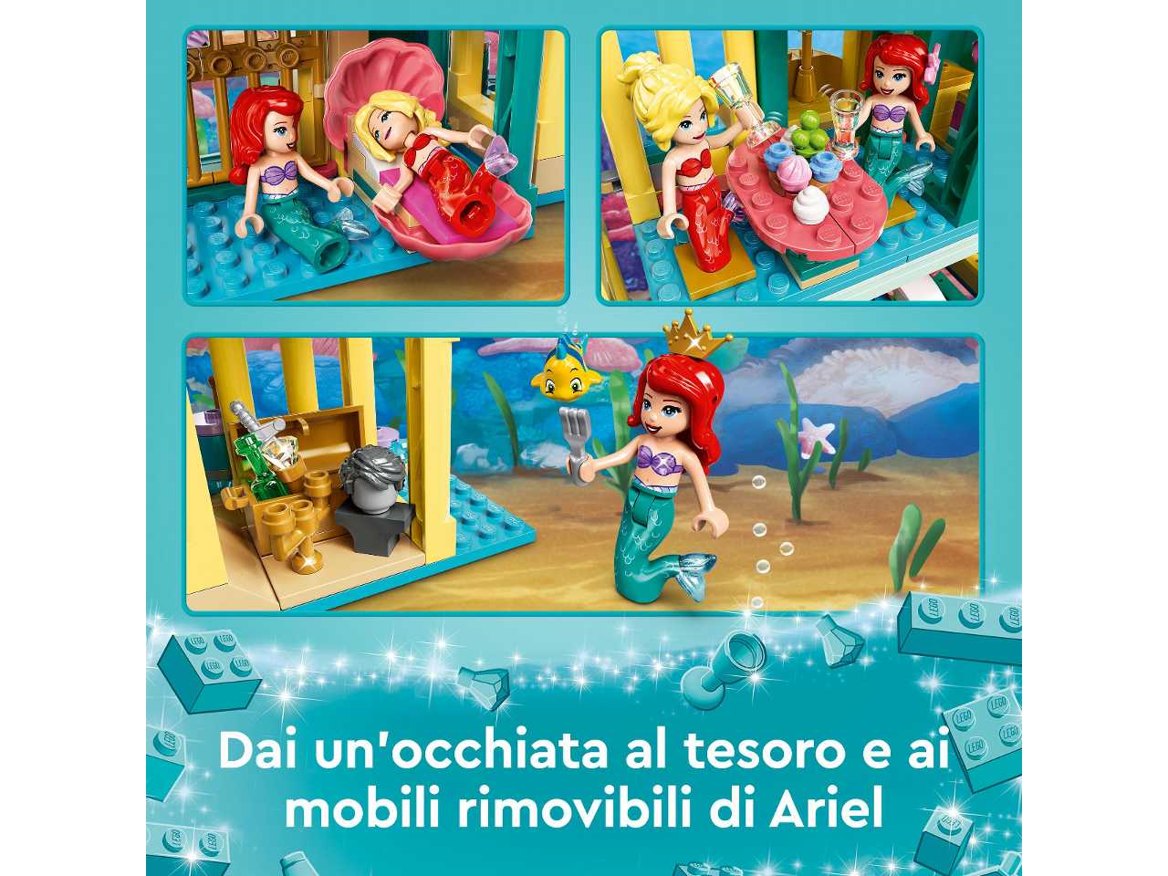 Lego il palazzo sottomarino di ariel.