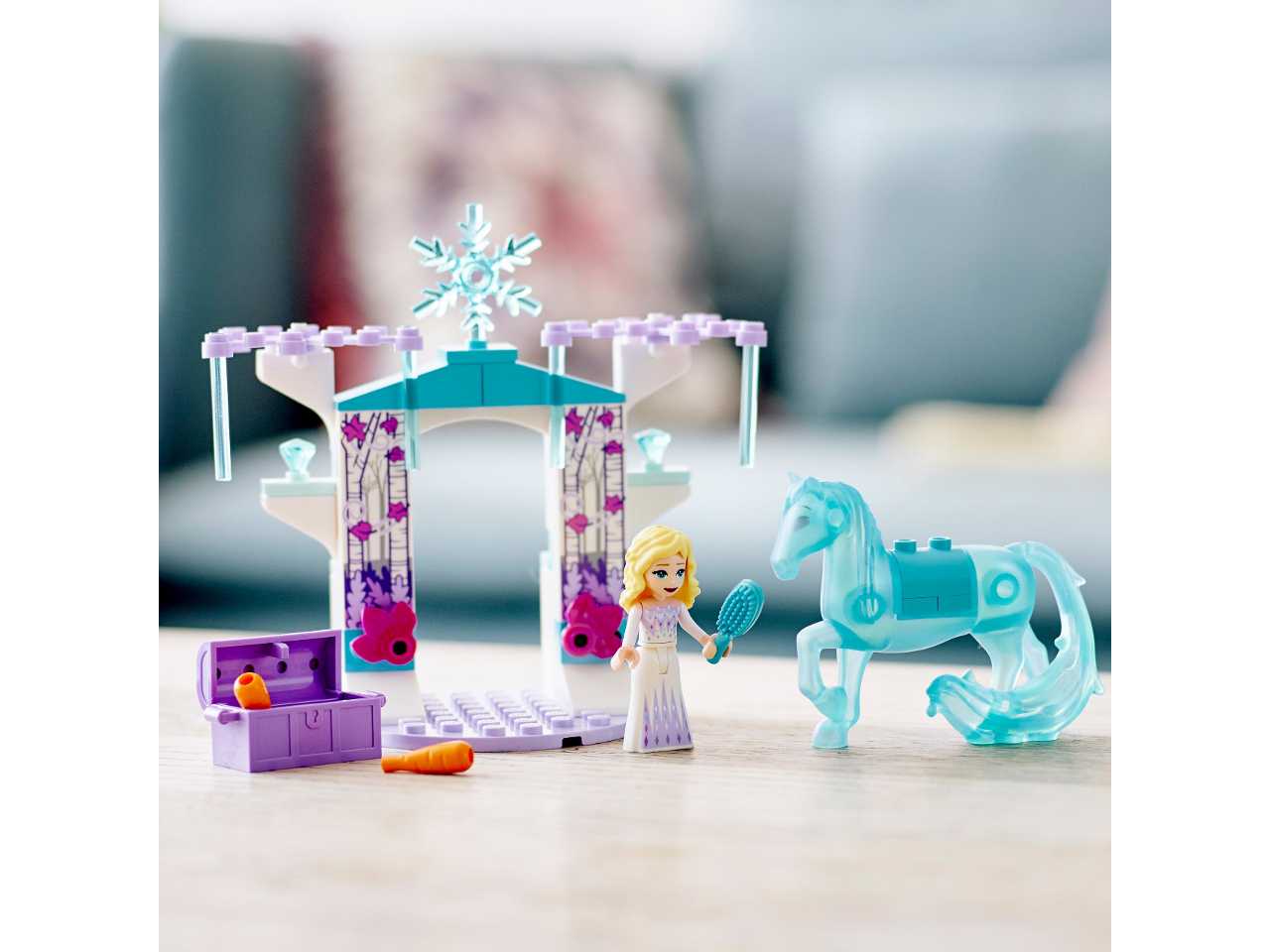 Lego elsa e la stalla di ghiaccio di nokk.
