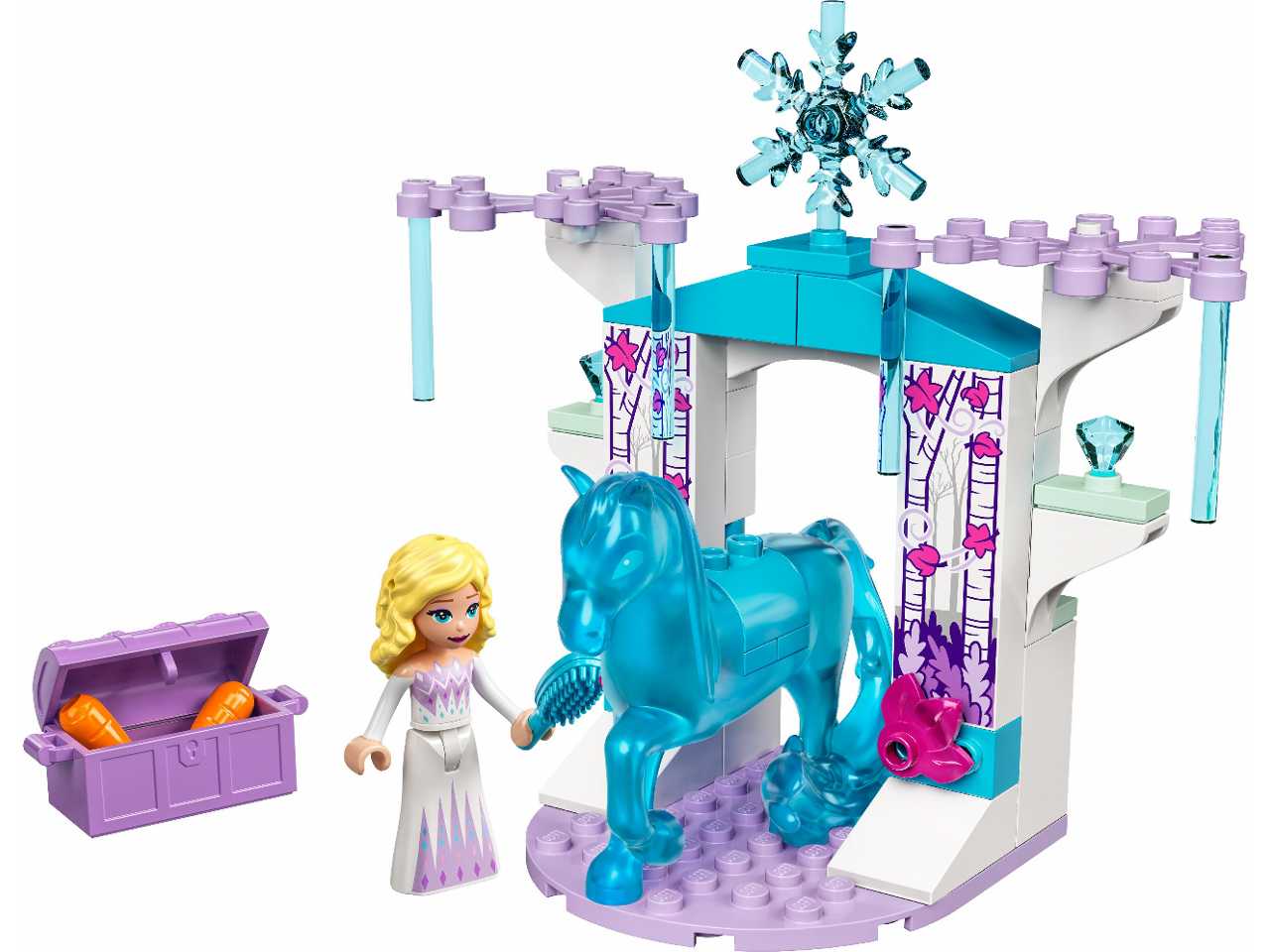 Lego elsa e la stalla di ghiaccio di nokk.