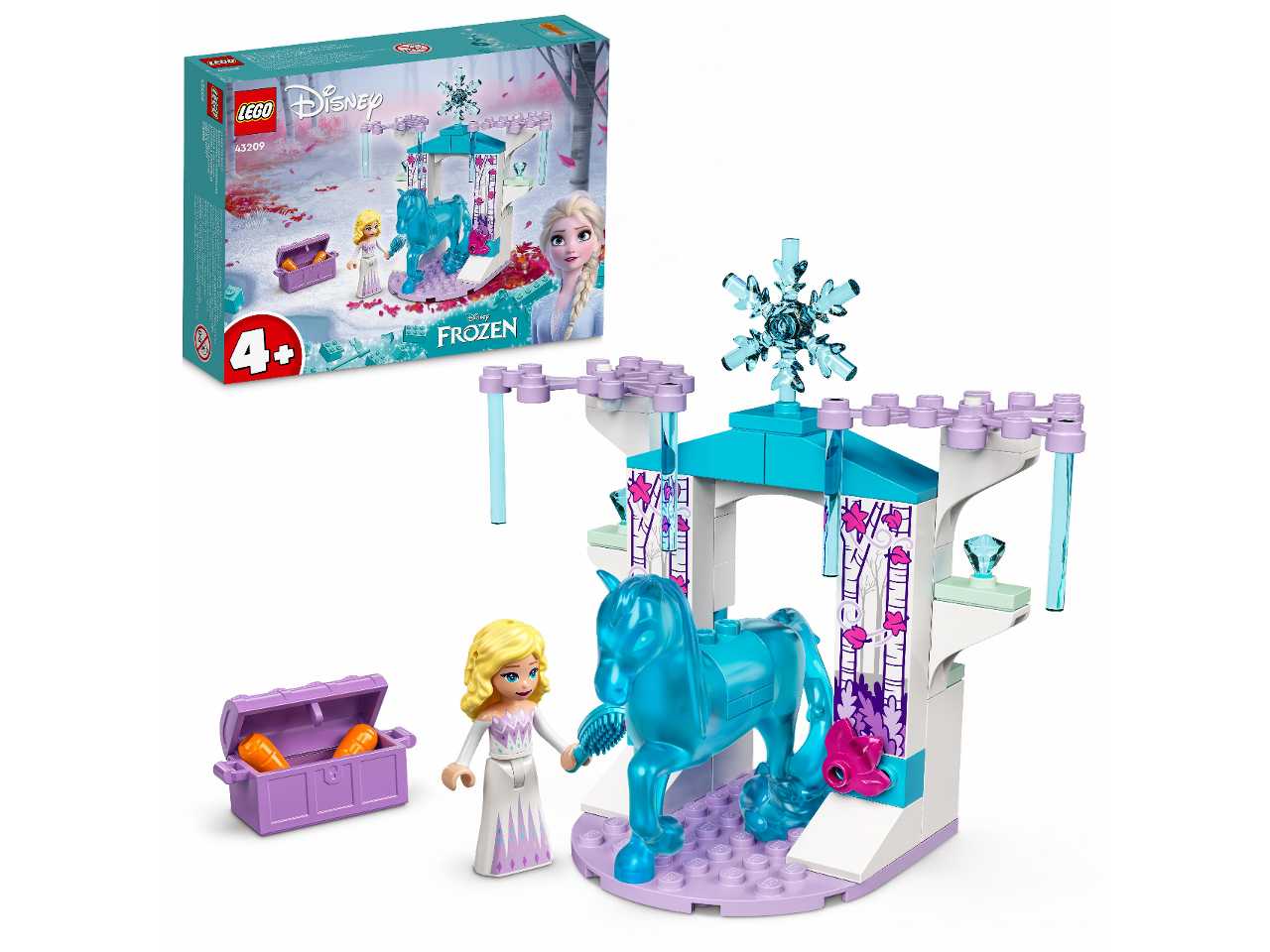 Lego elsa e la stalla di ghiaccio di nokk.